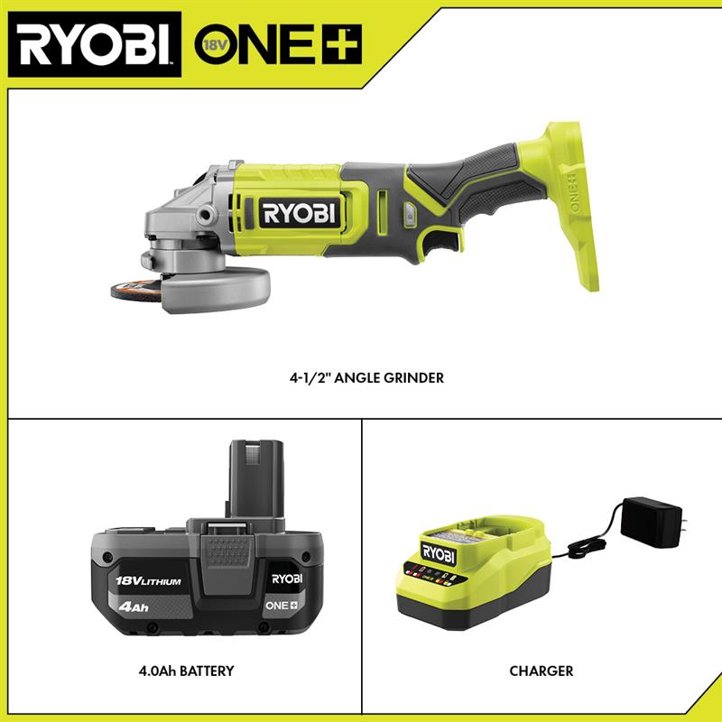 18V ONE+ 4-1/2" Angle Grinder Kit Image 2