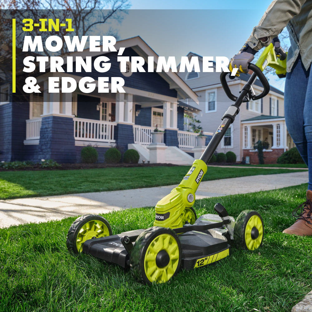 18V ONE+ 3-in-1 Mower, String Trimmer, and Edger Kit