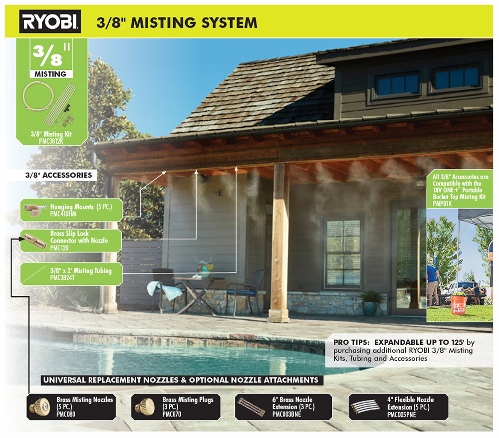 3/8" x 12 ft. Expandable Misting Kit Image 3