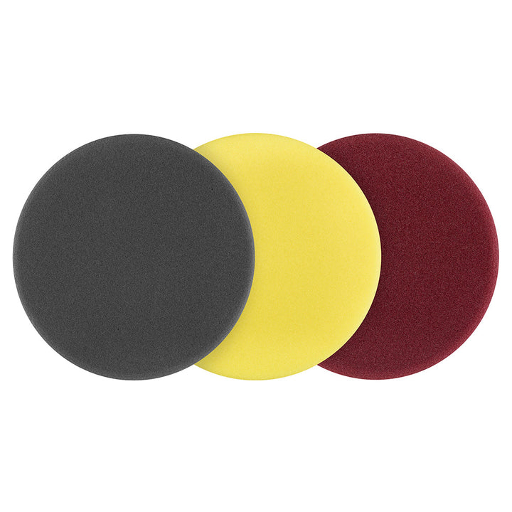 3 PC. 5" Foam Dual Action Polisher Variety Pad Set