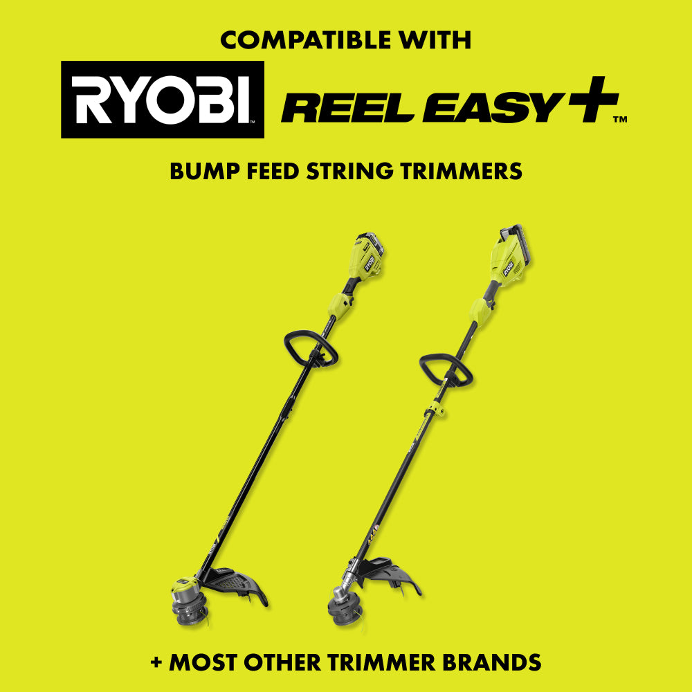 REEL EASY+ 2-in-1 Pivoting Fixed Line and Bladed Head For Bump Feed Trimmers