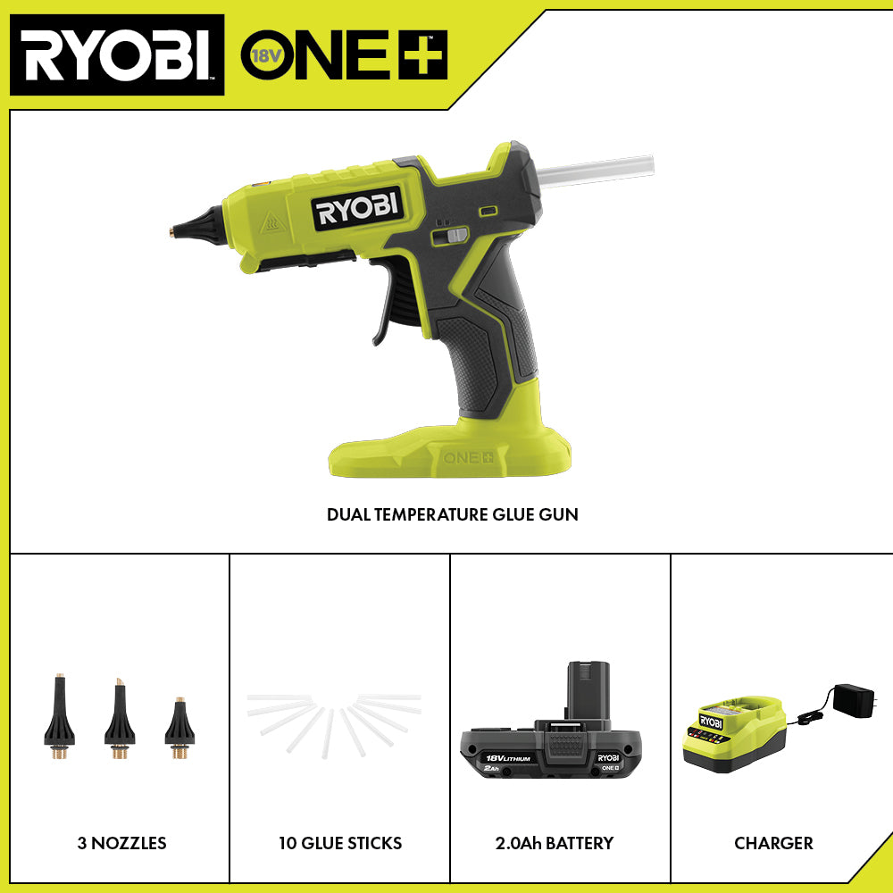 18V ONE+ DUAL TEMPERATURE GLUE GUN KIT Image 2