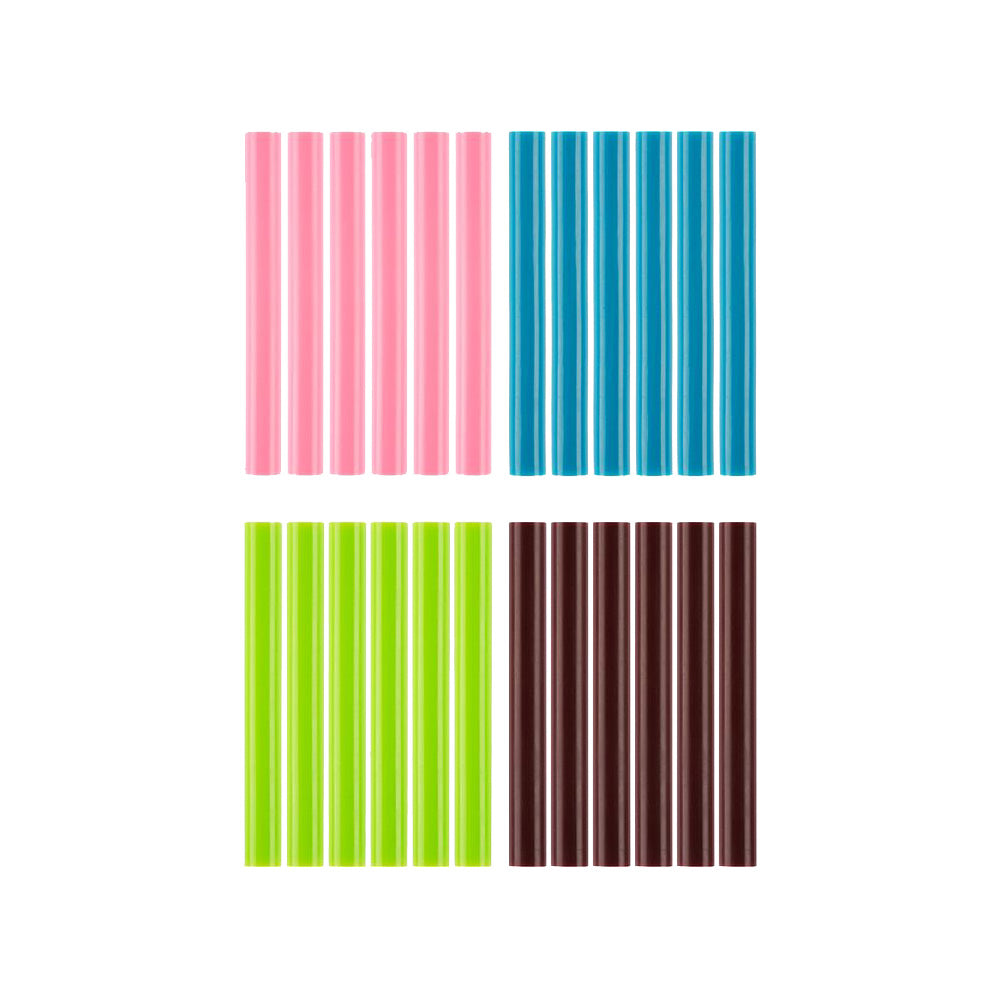 24 PC. Full Size Variety Color Glue Sticks