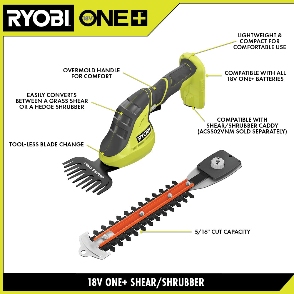 18V ONE+ 2-in-1 SHEAR SHRUBBER Image 2
