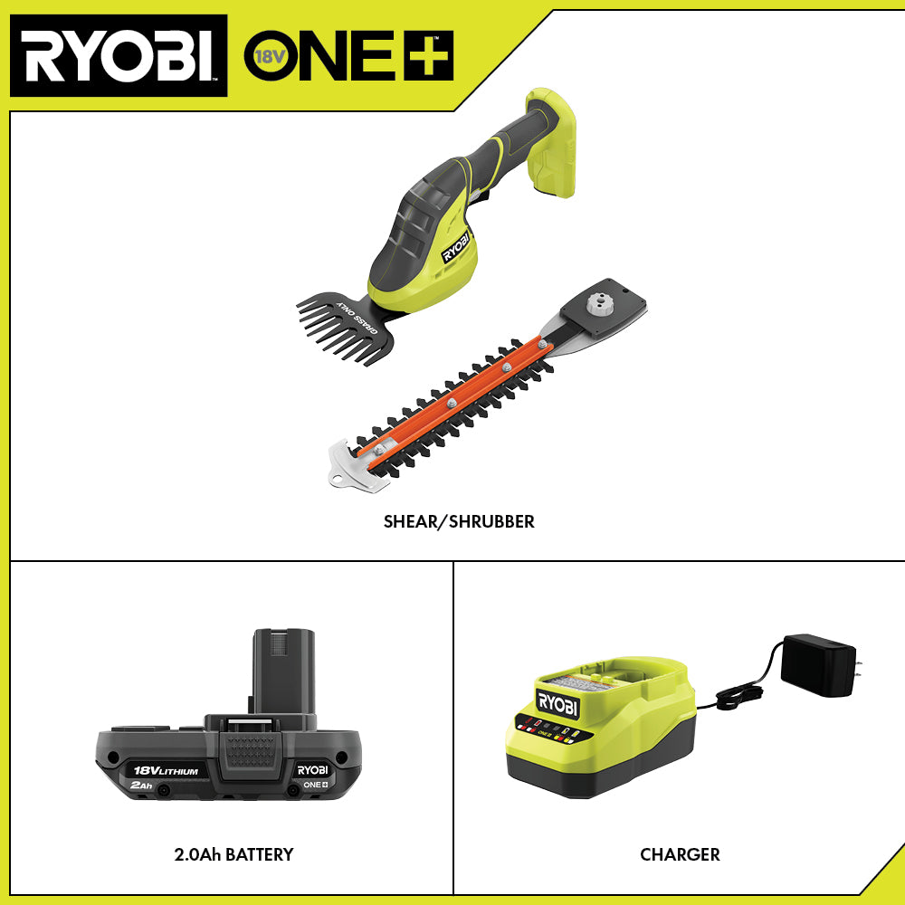 18V ONE+ 2-in-1 SHEAR SHRUBBER KIT Image 2