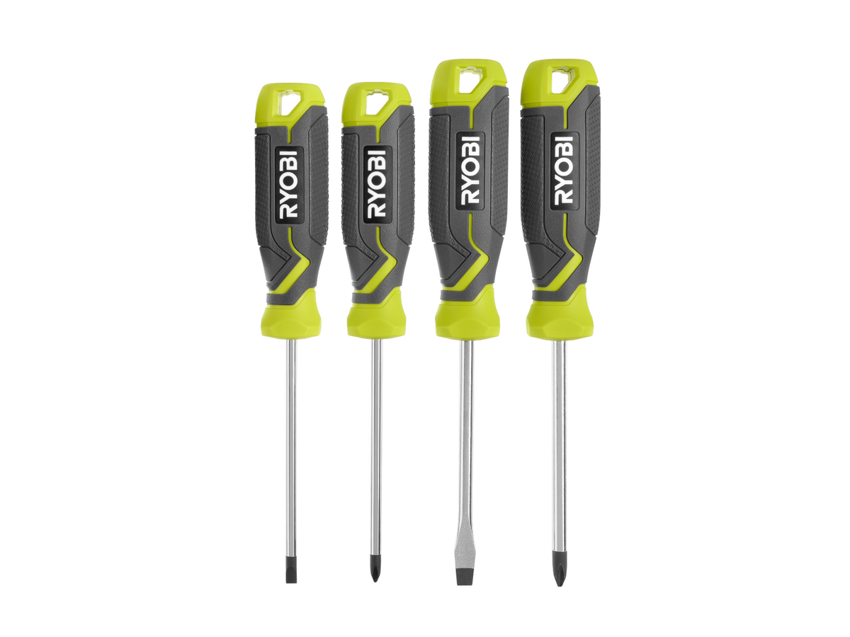 Screwdriver Set (4-Piece) with Cushion Grip Handles image