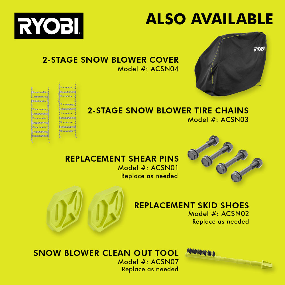 40V HP Brushless Whisper Series 24” Two-Stage Snow Blower Kit Image 10