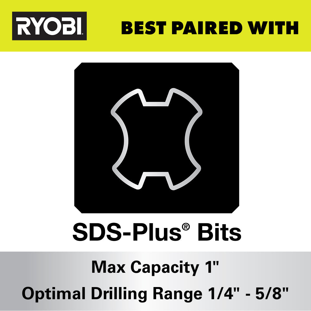 18V ONE+ HP Brushless 1" SDS-Plus Rotary Hammer