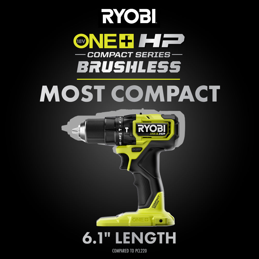 18V ONE+ HP Compact Brushless 1/2" Hammer Drill
