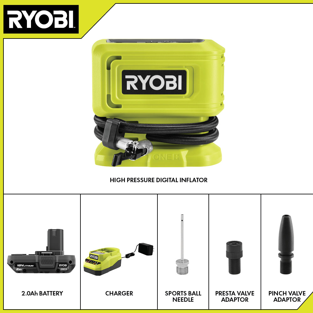 18V ONE+ HIGH PRESSURE DIGITAL INFLATOR KIT Image 2