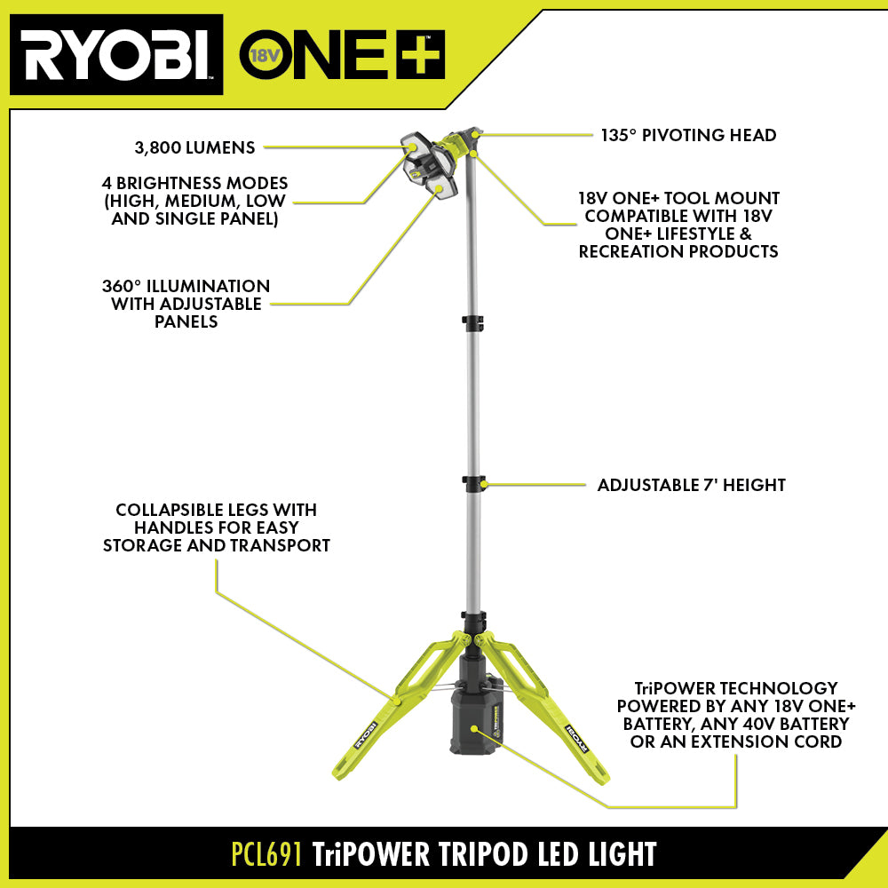 TRIPOWER TRIPOD LED LIGHT Image 2
