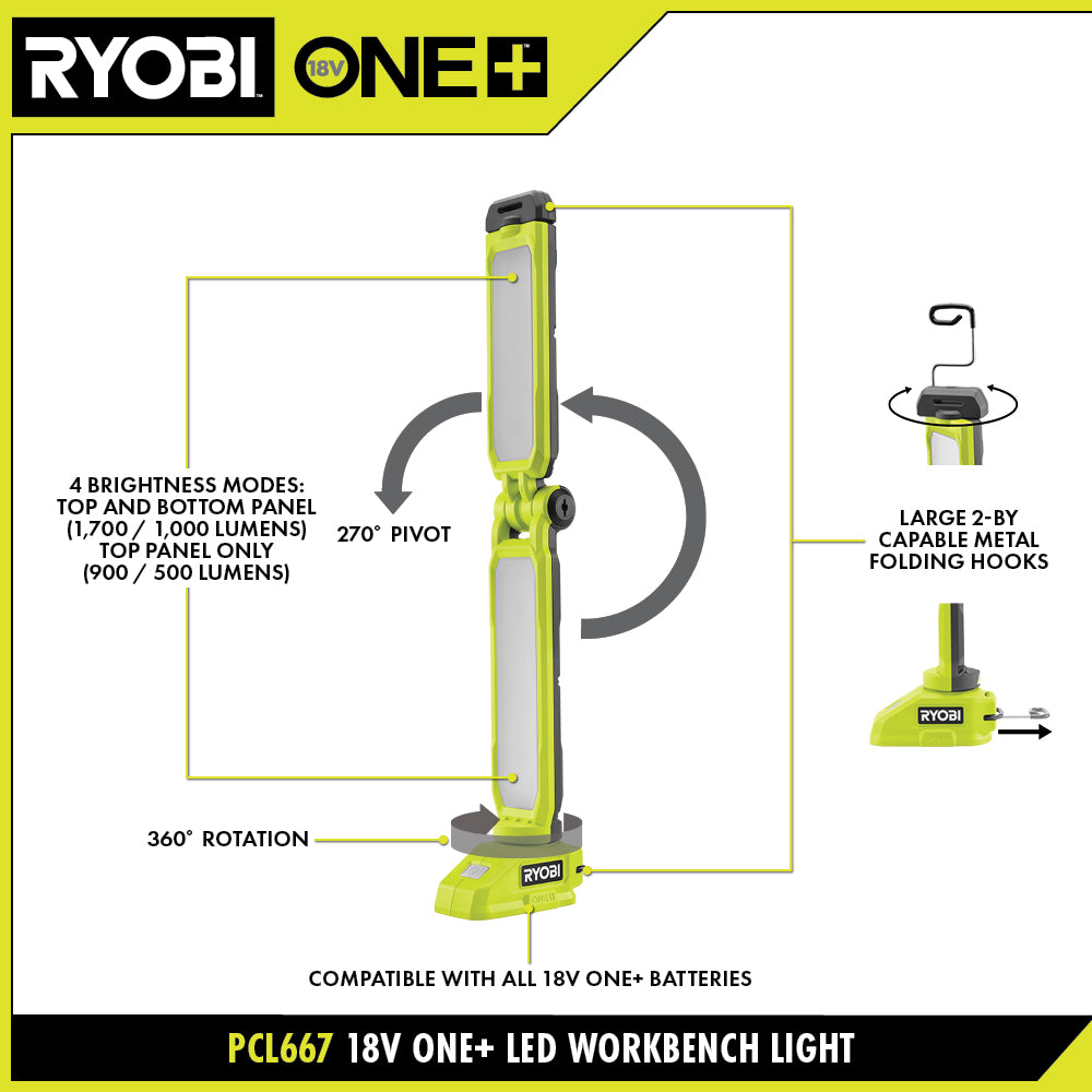 18V ONE+ LED WORKBENCH LIGHT  Image 2