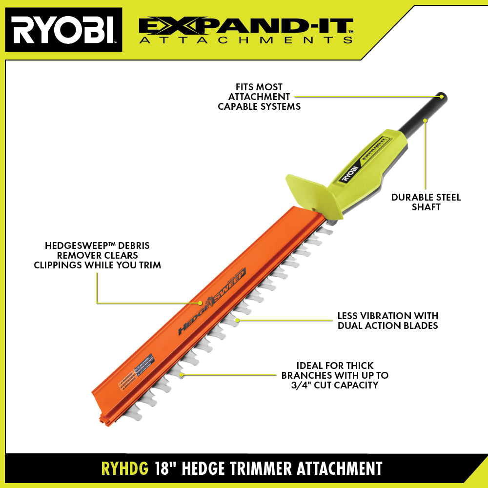 EXPAND-IT 18" HEDGE TRIMMER ATTACHMENT Image 3